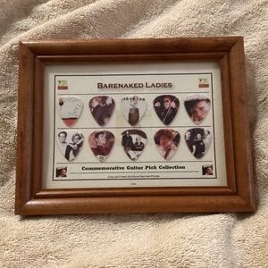 Framed Barenaked Ladies BNL Commemorative Guitar Pick Collection